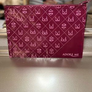 Burgundy adore me clutch
